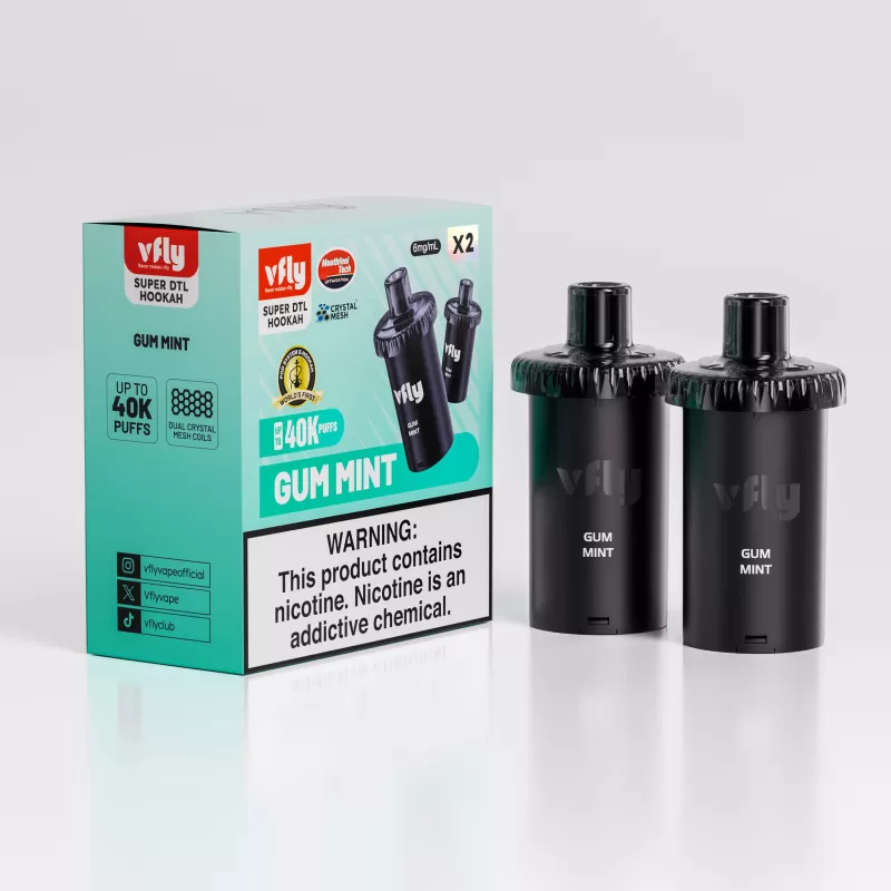 VFLY Super DTL Hookah 40K Disposable E-Hookah POD - 40000 Puffs (2 Count) - Image 3