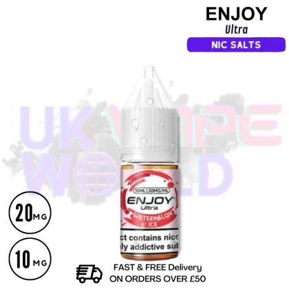 Watermelon ICE Enjoy Ultra 9000 9K Nic Salt 10ML eLiquid