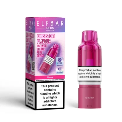 Elf Bar Plus Cherry Prefilled Pod + Refill - 20mg