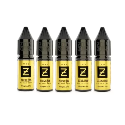 Nicotine SALT Shots 20mg By Zeus Juice – Pack of 5