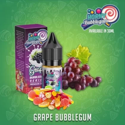 Horny Grape Bubblegum SaltNic by Horny Flava - 50 mg / 30 ml