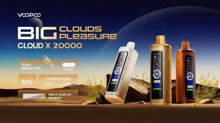VOOPOO Cloud X 20000 Disposable - flavor#Berry Ice>Berry Mint>Blackcurrant Ice>Blue Razz Lemonade>Cherry Fiesta>Double Apple>Grape Mint>Lemon Mint>Lush Ice>Mango Ice>Peach Ice>Strawberry Pun