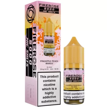 Pineapple Peach Mango Nic Salt E-Liquid Firerose 5000 by ELUX (10ml) - 10mg