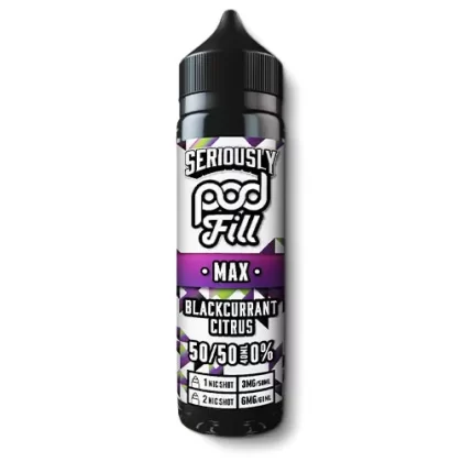 Blackcurrant Citrus Shortfill by Seriously Pod Fill Max - Ecigarettedirect Co