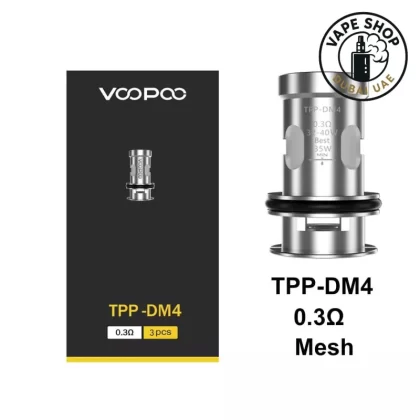 VOOPOO TPP Coils Series DM1 – DM4 Replacement Coils in Dubai - DM1 0.15Ω, DM2 0.2Ω
