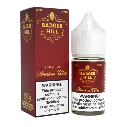 BADGER HILL RESERVE SALT - American Way - 30ML E-Liquid