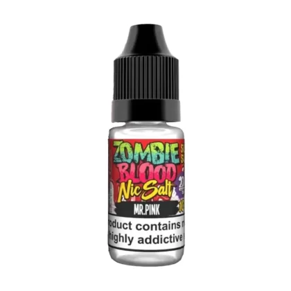 Zombie Blood Mr Pink Nic Salt Vape Juice - 10 Pack - Strength 20mg