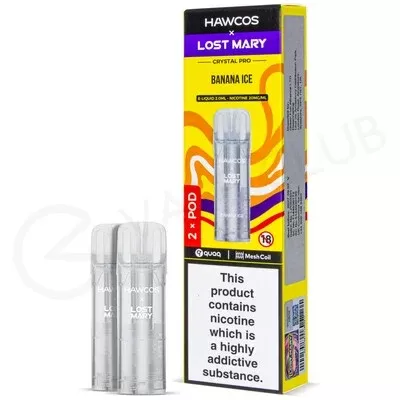 Banana Ice Hawcos x Lost Mary Crystal Pro Prefilled Pods