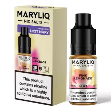 PINK LEMONADE NIC SALT E LIQUID BY MARYLIQ