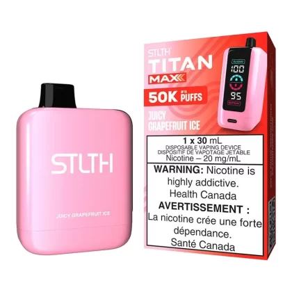 STLTH Titan Max Disposable Vape Device – Juicy Grapefruit Ice - Nicotine Strength#20mg/ml