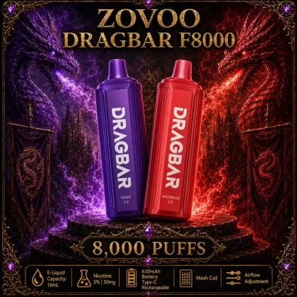 ZoVoo DragBar F8000 - Grape Blackberry - Vapeciga
