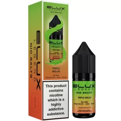 Triple Melon Nic Salt E-Liquid Legend Series by ELUX (10ml) - 20mg