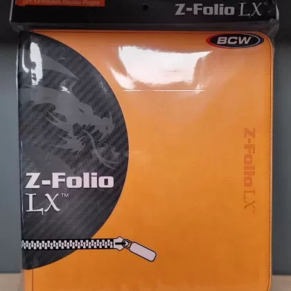 BCW: 12 Pocket Z-Folio LX Zipper Binder (Orange)