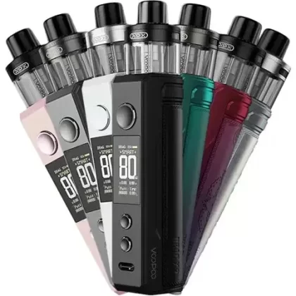 VooPoo Drag X2 Pod Vape - Colour#Colourful Silver>Glow Pink>Grey Metal>Modern Red>Pearl White>Sky Blue>Spray Black>Checkered Black>Moss Green>Snow Blue>Retro>Carbon Fiber>Marsala>Classic>Gal (69E649)