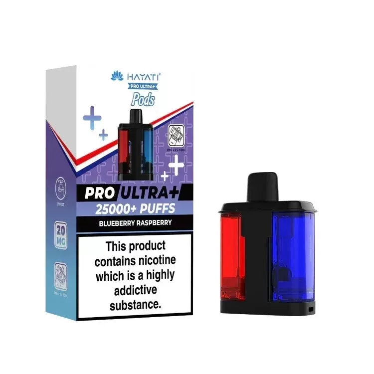 Hayati Pro Ultra Plus 25K Prefilled Pods - Box of 5 - Cherry Berry - Image 2