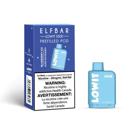 ELF BAR LOWIT 5500 – BLUEBERRY ICE