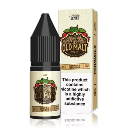 Berries and Cherries 10ml Nic Salt By Old Malt - Nicotine Strength#20mg (Salt)>10mg (Salt)