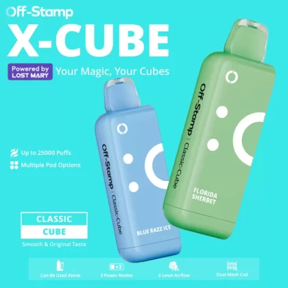 Made in Indonesia | X-CUBE Classic Cube 25K Disposable POD – 25000 Puffs - Miami Mint