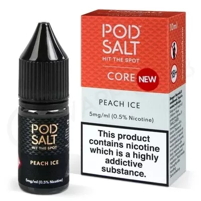 Peach Ice Nic Salt E-Liquid by Pod Salt