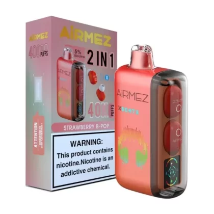 Strawberry B-Pop – AirMez X-Beats 40K Vape Device