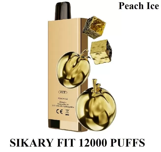 Sikary Fit Rechargeable Disposable Vape (12,000 Puffs) - Grape Ice / 20 mg - Image 3