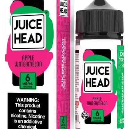 Juice Head Apple Watermelon E-Liquid 100ml - Vape Product, Vape Product