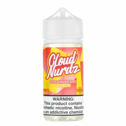 Cloud Nurdz Strawberry Lemon 100mL Pre-Steeped Vape Juice