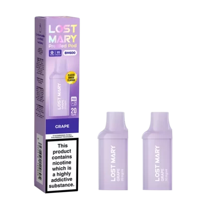 Grape Lost Mary BM600 Pods - 20mg - Vape Product (865E82)
