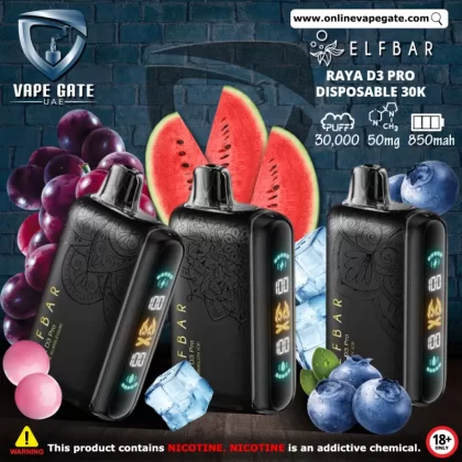 ELF Bar Raya D3 Pro Disposable Pod Device (30K Puffs) - Blueberry Ice / 50 mg