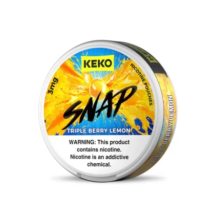KEKO "SNAP" - Triple Berry Lemon - Nicotine Pouch (15 Count) - 5-Pack / 6MG