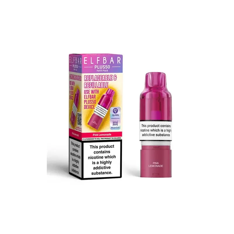 ELF BAR Plus 50 Refill Pack Pink Lemonade