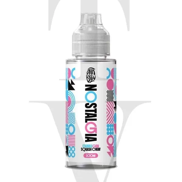 NOSTALGIA BUBBLEGUM SQUASH CHEW 100ML SHORTFILL E-LIQUID BY OHM BREW