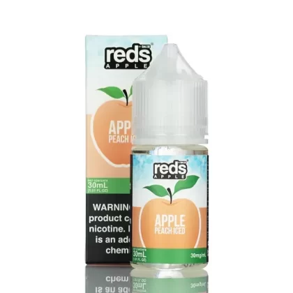 7 Daze TFN Salt Series - Reds Apple eJuice - Peach Iced - 30ml - 30mg