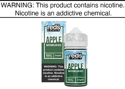 WATERMELON APPLE ICED BY REDS E JUICE 60ML/100ML - Vapejuice