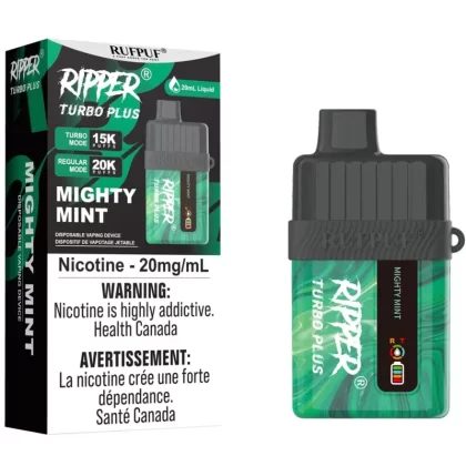 RIPPER TURBO PLUS Disposable Vape – Mighty Mint
