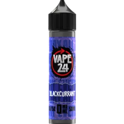 Vape 24 Blackcurrant 50/50 60ml E-Liquids - 3mg