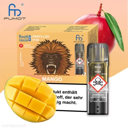 RandM Tornado Pods – Mango (2er Pack) - RandM / Mango / ca. 1200 insgesamt / 20mg/ml