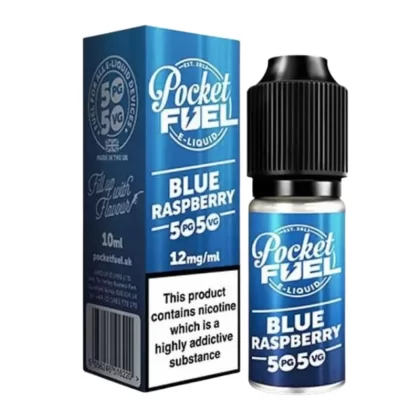 Blue Raspberry 50/50 E-Liquid by Pocket Fuel (10ml) - 12mg