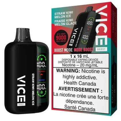 Vice Boost Disposable Vape – Straw Kiwi Melon Ice