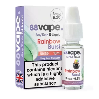 Rainbow Burst 88 Vape E-Liquid 3mg & 6mg