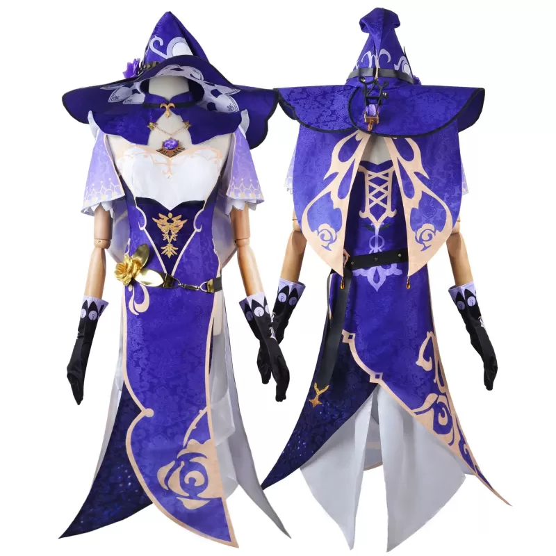 Electro Librarian Witch Lisa Cosplay Costume - Purple Dress Mage | Gaming Cosplay - Image 3