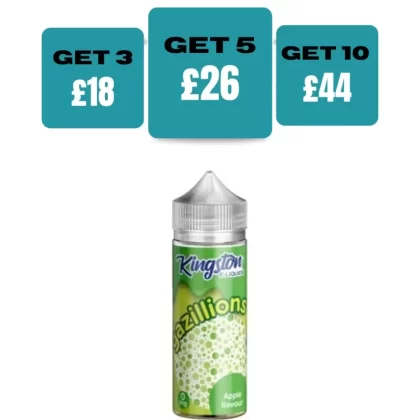 Kingston Gazillion Edition 100ML E-Liquid Shortfill - Bubblegum / No