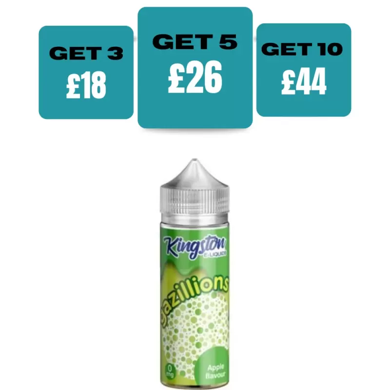 Kingston Gazillion Edition 100ML E-Liquid Shortfill - Bubblegum / No
