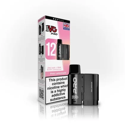 Pink Lemonade IVG Pro 12 Refill Pods (Pack of 5) – 20mg Nic Salt