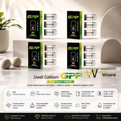 UWELL GPP ALPHA Pod Cartridge 3ml In UAE - Vapewizarddxb