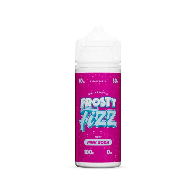 Dr Frost Frosty Fizz Pink Soda 100ml E-Liquid Shortfill - Vapestreams Co