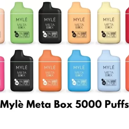 Myle Meta Box 2% & 5% nicotine 5000 Puffs rechargeable Disposable Vape in Dubai - Vapesmokezone