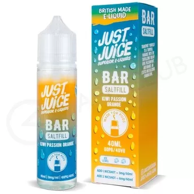 Kiwi Passion Orange Saltfill E-Liquid by Just Juice Bar 40ml