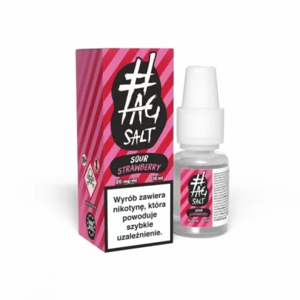 Liquid #TAG Sour Salt 10ml 20mg Strawberry