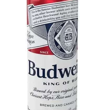 Beer 25oz Can Budweiser